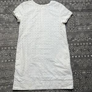 GAP White Circle Eyelet Shift Dress Small Summer Bridal Graduation Beach Photos
